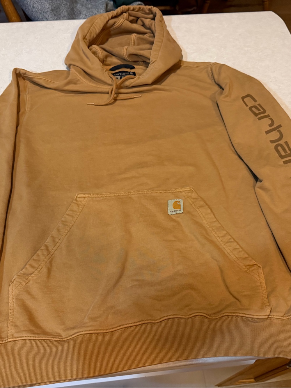 Carhartt Men’s Hooded Sweatshirt in Brown Size Medium